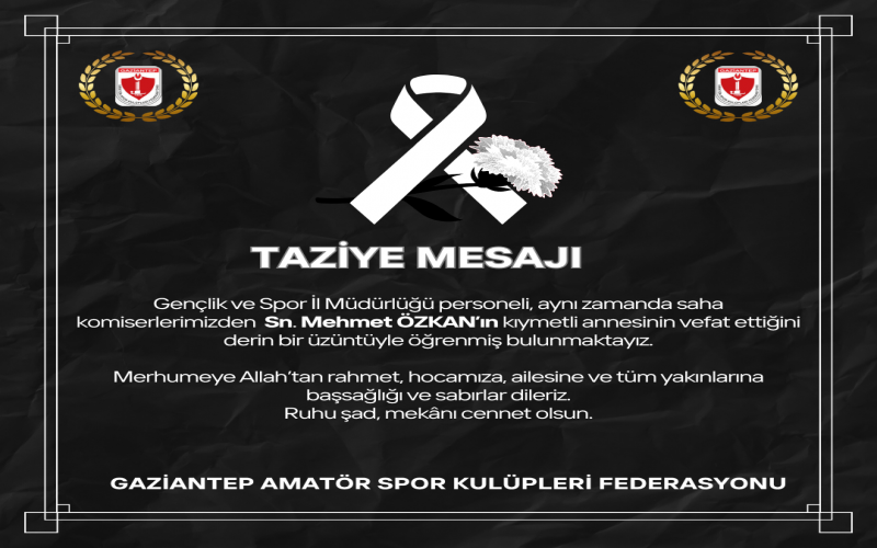 TAZİYE MESAJI